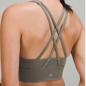 Lululemon Energy High-Neck Longline 
Sports  Bra B–D Cups Rover size 6 NWT